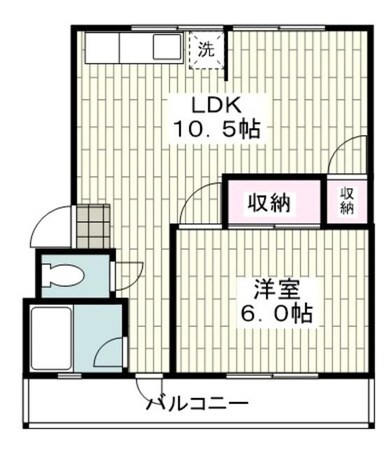 コーポ市村の物件間取画像